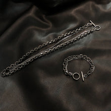 Load image into Gallery viewer, DOUBLE LAYER BUCKLE CHAIN NECKLACE
