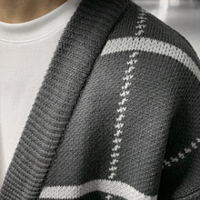 Load image into Gallery viewer, RT No. 5179 GRAY STRIPE KNITTED CARDIGAN
