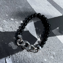 Load image into Gallery viewer, BLACK PEARL CHAIN BRACELET
