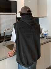 Load image into Gallery viewer, RT No. 5317 WASHED BLACK HOODED VEST

