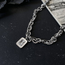 Load image into Gallery viewer, SQUARE GEM PENDANT CHAIN NECKLACE
