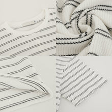 Load image into Gallery viewer, RT No. 5081 KNITTED STRIPED HALF SLEEVE SHIRT
