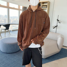 Load image into Gallery viewer, RT No. 5256 CORDUROY DRAWSTRING PULLOVER HOODIE
