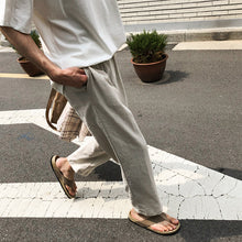 Load image into Gallery viewer, RT No. 4379 LIGHT KHAKI LINEN CASUAL PANTS
