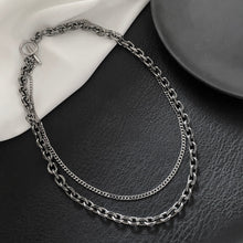 Load image into Gallery viewer, DOUBLE LAYER CHAIN NECKLACE
