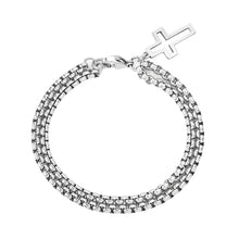 Load image into Gallery viewer, CROSS DOUBLE LAYER CHAIN BRACELET
