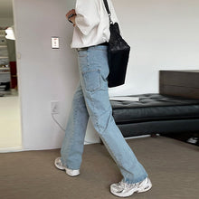 Load image into Gallery viewer, RT No. 4371 LIGHT BLUE STRAIGHT WIDE JEANS
