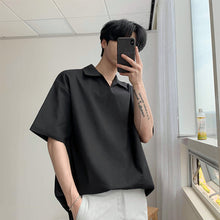 Load image into Gallery viewer, RT No. 2235 HALF SLEEVE LOOSE COLLAR SHIRT
