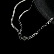 Load image into Gallery viewer, DOUBLE LAYER DIAMOND CHAIN NECKLACE
