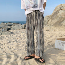 Load image into Gallery viewer, RT No. 1516 WIDE PLEATED PATTERN PANTS
