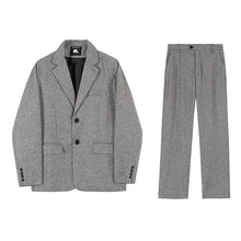 Load image into Gallery viewer, RT No. 3333 KNITTED GRAY BLAZER JK &amp; PANTS (TOP &amp; BOTTOM)
