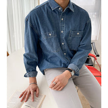 Load image into Gallery viewer, RT No. 4344 DENIM COLLAR SHIRT
