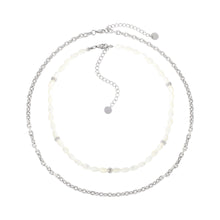 Load image into Gallery viewer, DOUBLE LAYER PEARL CHAIN NECKLACE
