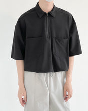 Load image into Gallery viewer, RT No. 5096 HALF ZIP-UP HALF SLEEVE COLLAR SHIRT
