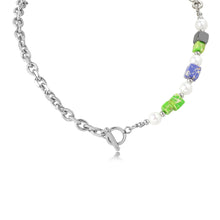 Load image into Gallery viewer, PEARL CUBE CHAIN NECKLACE
