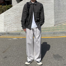 Load image into Gallery viewer, RT No. 5131 GRAY WIDE STRAIGHT PANTS
