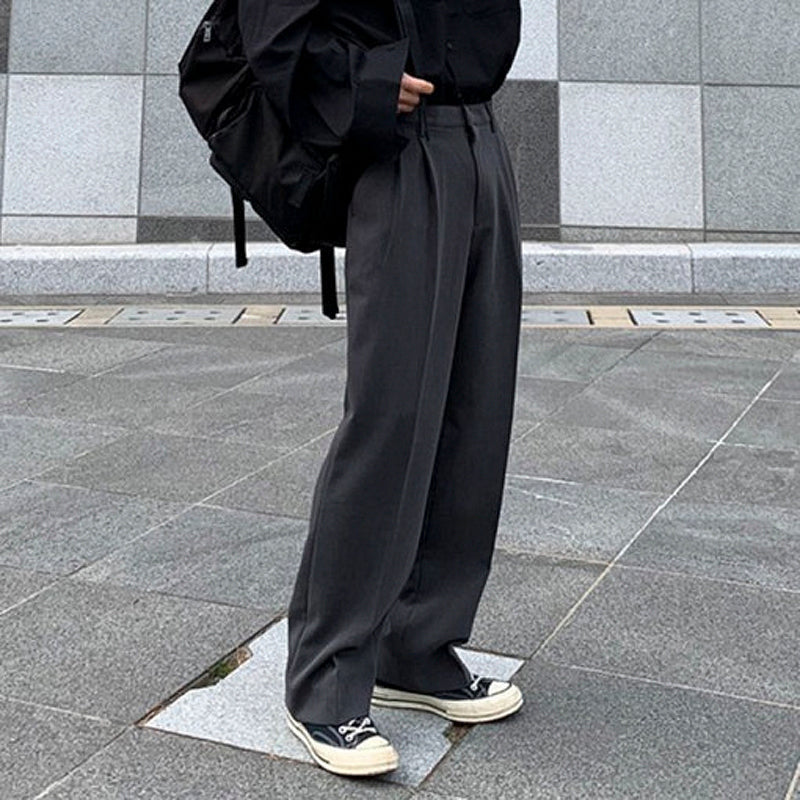 RT No. 3074 WIDE STRAIGHT LOOSE PANTS