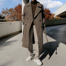 Load image into Gallery viewer, RT No. 2804 PATTERN WOOLEN TRENCH COAT
