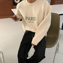 Load image into Gallery viewer, RT No. 4340 KNITTED PARIS LETTERED SWEATER
