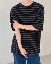 Load image into Gallery viewer, RT No. 5081 KNITTED STRIPED HALF SLEEVE SHIRT
