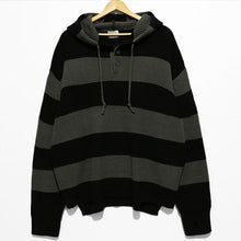 Load image into Gallery viewer, RT No. 5054 KNITTED HALF BUTTON-UP HOODED SWEATER
