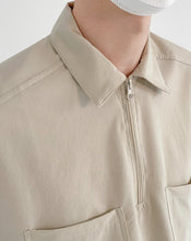 Load image into Gallery viewer, RT No. 5096 HALF ZIP-UP HALF SLEEVE COLLAR SHIRT
