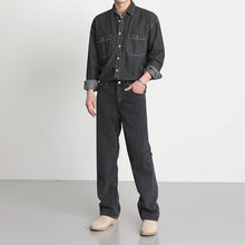 Load image into Gallery viewer, RT No. 5166 DARK GRAY DENIM SHIRT
