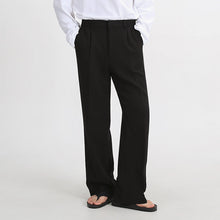 Load image into Gallery viewer, RT No. 2526 DRAPES STRAIGHT WIDE PANTS
