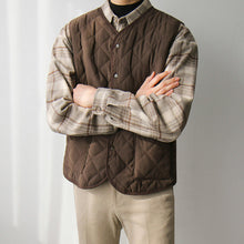 Load image into Gallery viewer, RT No. 2801 BROWN DIAMOND QUILTED VEST
