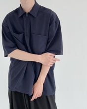 Load image into Gallery viewer, RT No. 5096 HALF ZIP-UP HALF SLEEVE COLLAR SHIRT
