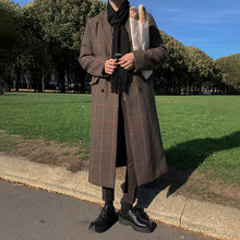 Load image into Gallery viewer, RT No. 3398 BROWN PLAID COLLAR COAT JK
