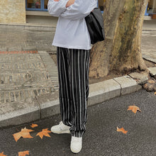 Load image into Gallery viewer, RT No. 5019 STRIPED STRAIGHT WIDE PANTS
