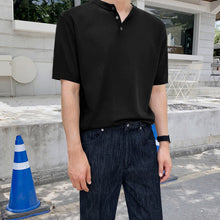 Load image into Gallery viewer, RT No. 4401 KNITTED SHORT SLEEVE HALF BUTTON SHIRT
