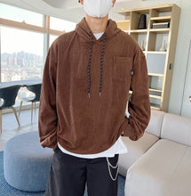 Load image into Gallery viewer, RT No. 5256 CORDUROY DRAWSTRING PULLOVER HOODIE
