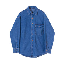 Load image into Gallery viewer, RT No. 4098 BLUE DENIM COLLAR SHIRT
