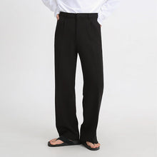 Load image into Gallery viewer, RT No. 2526 DRAPES STRAIGHT WIDE PANTS
