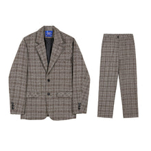 Load image into Gallery viewer, RT No. 3464 PLAID BLAZER JK &amp; ANKLE CROPPED PANTS
