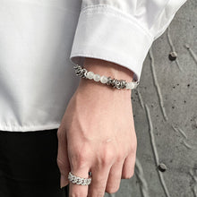 Load image into Gallery viewer, WHITE PEARL CHAIN BRACELET
