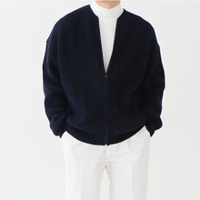 Load image into Gallery viewer, RT No. 4454 KNITTED ROUND-NECK CARDIGAN SWEATER
