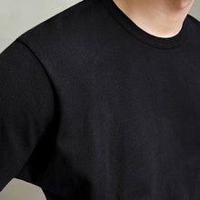 Load image into Gallery viewer, RT No. 4426 BLACK KNITTED ROUND NECK T-SHIRT
