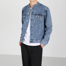 Load image into Gallery viewer, RT No. 2532 CHINESE COLLAR DENIM JK
