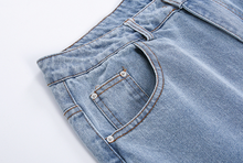 Load image into Gallery viewer, RT No. 3390 BLUE STRAIGHT DENIM JEANS
