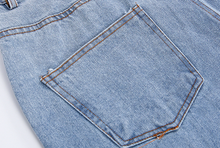 Load image into Gallery viewer, RT No. 3390 BLUE STRAIGHT DENIM JEANS
