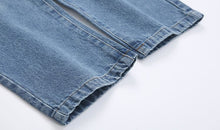 Load image into Gallery viewer, RT No. 4380 BLUE ANKLE STRAIGHT JEANS
