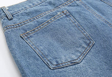 Load image into Gallery viewer, RT No. 4380 BLUE ANKLE STRAIGHT JEANS
